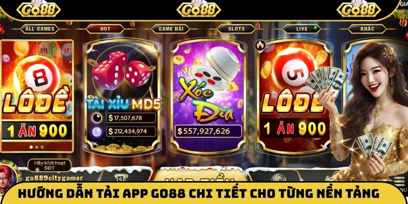 Hướng dẫn tải app Go88 chi tiết cho từng nền tảng